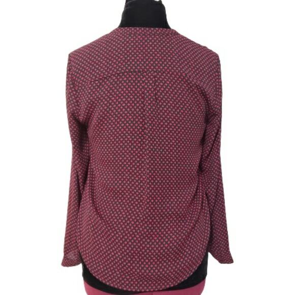 Halogen Black & Pink Long Sleeve 1/4 Zip Front Top Small - Picture 3 of 12